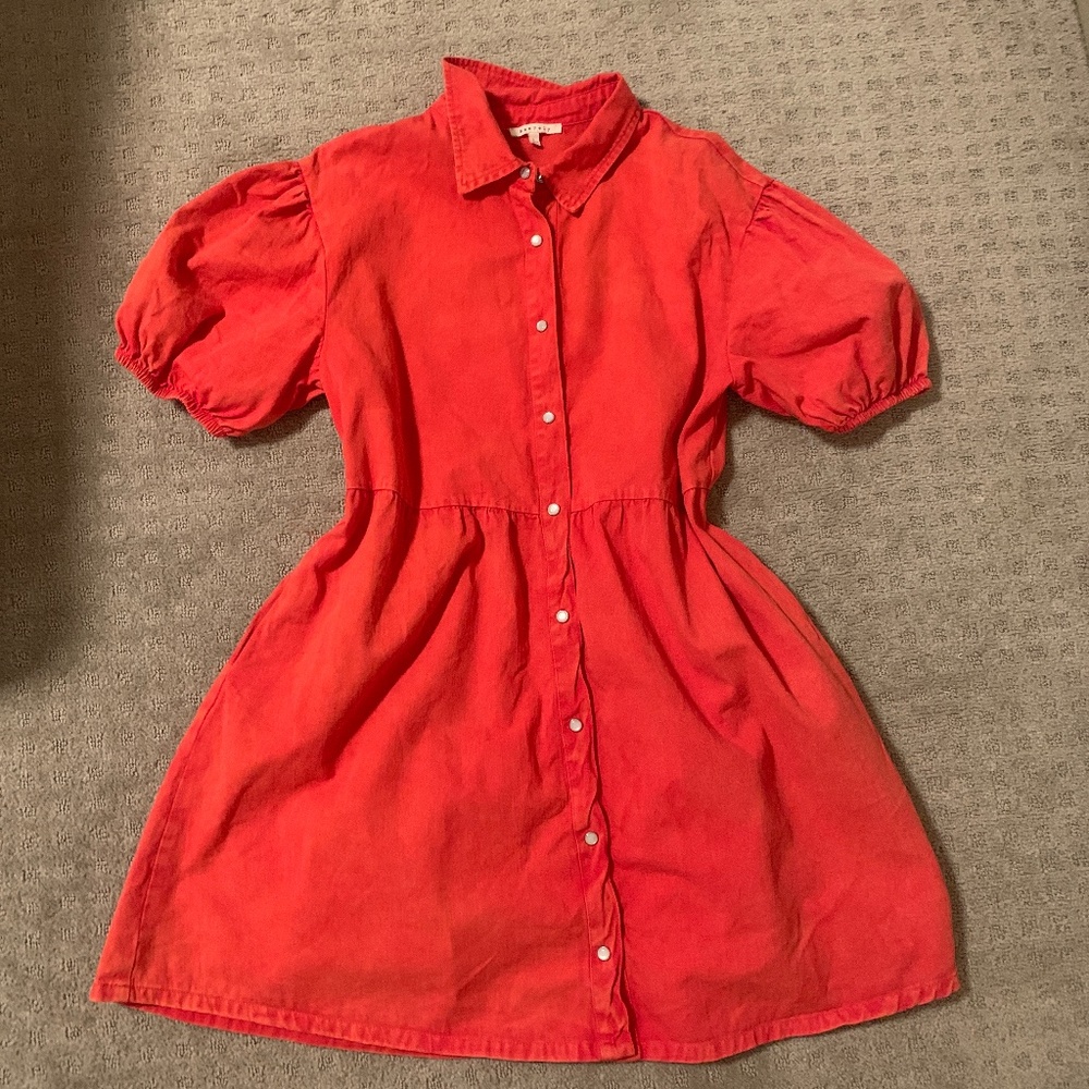 Orange Baevely Cute Dress